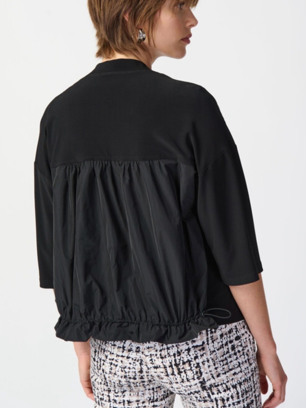 Joseph Ribkoff Black Open-Front Cardigan - Picture 4 of 7
